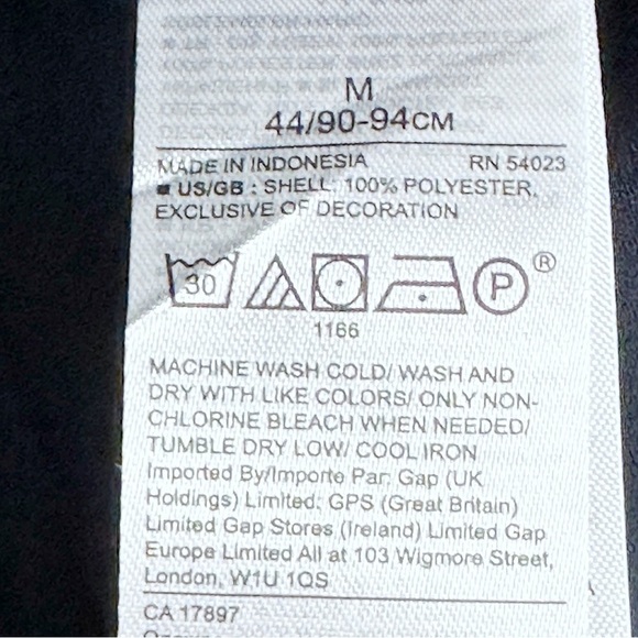 New! Banana Republic Navy Pleated Neck Blouse Sleeveless Career Medium - Picture 9 of 11